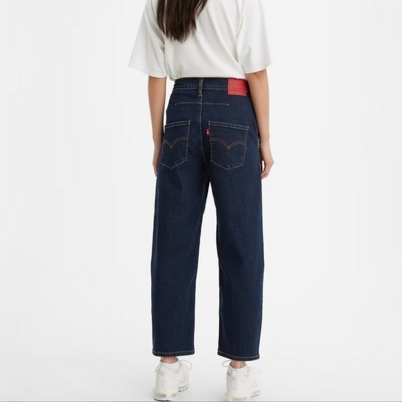 Levi's Engineered Balloon Leg Jeans Women's 30 High Rise Cropped Wide Leg - Picture 2 of 12